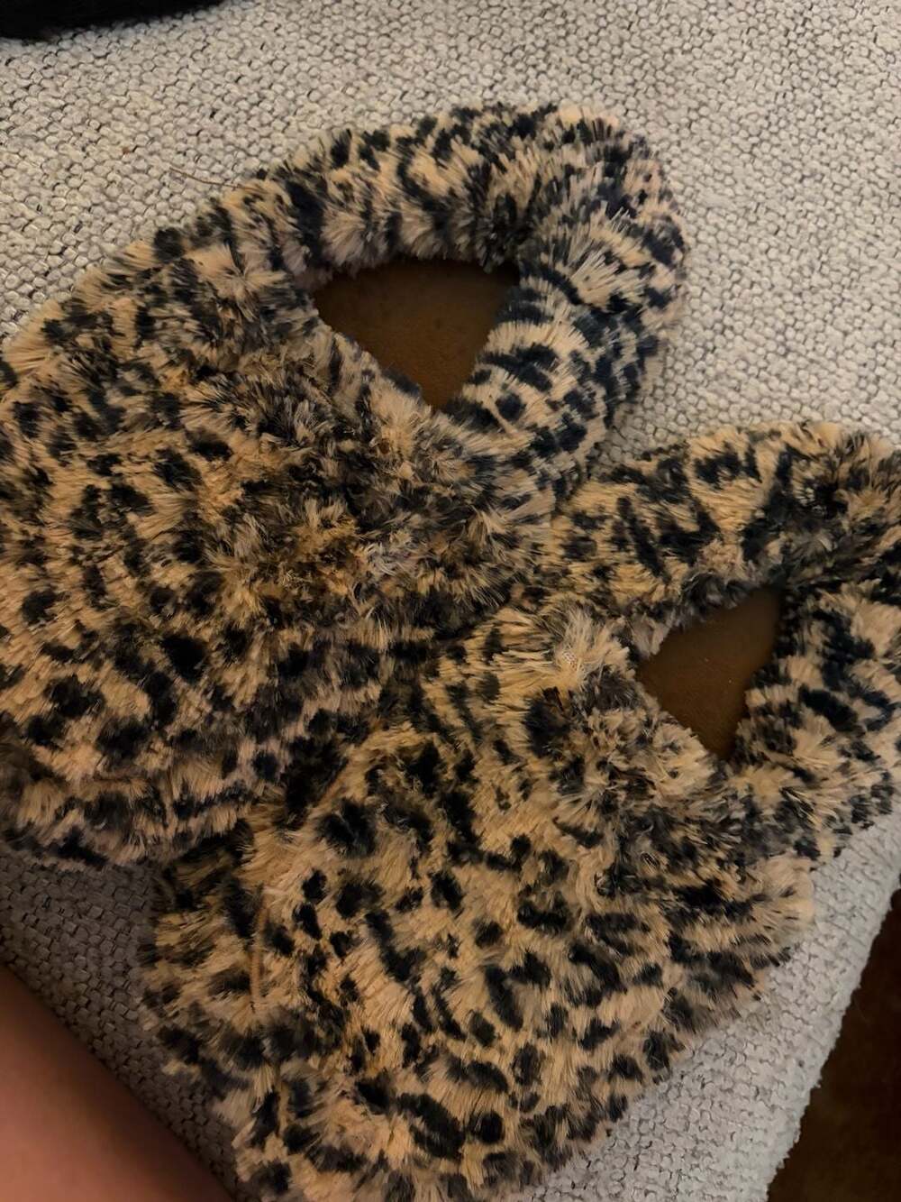 Warmies Microwavable Leopard Print Slippers